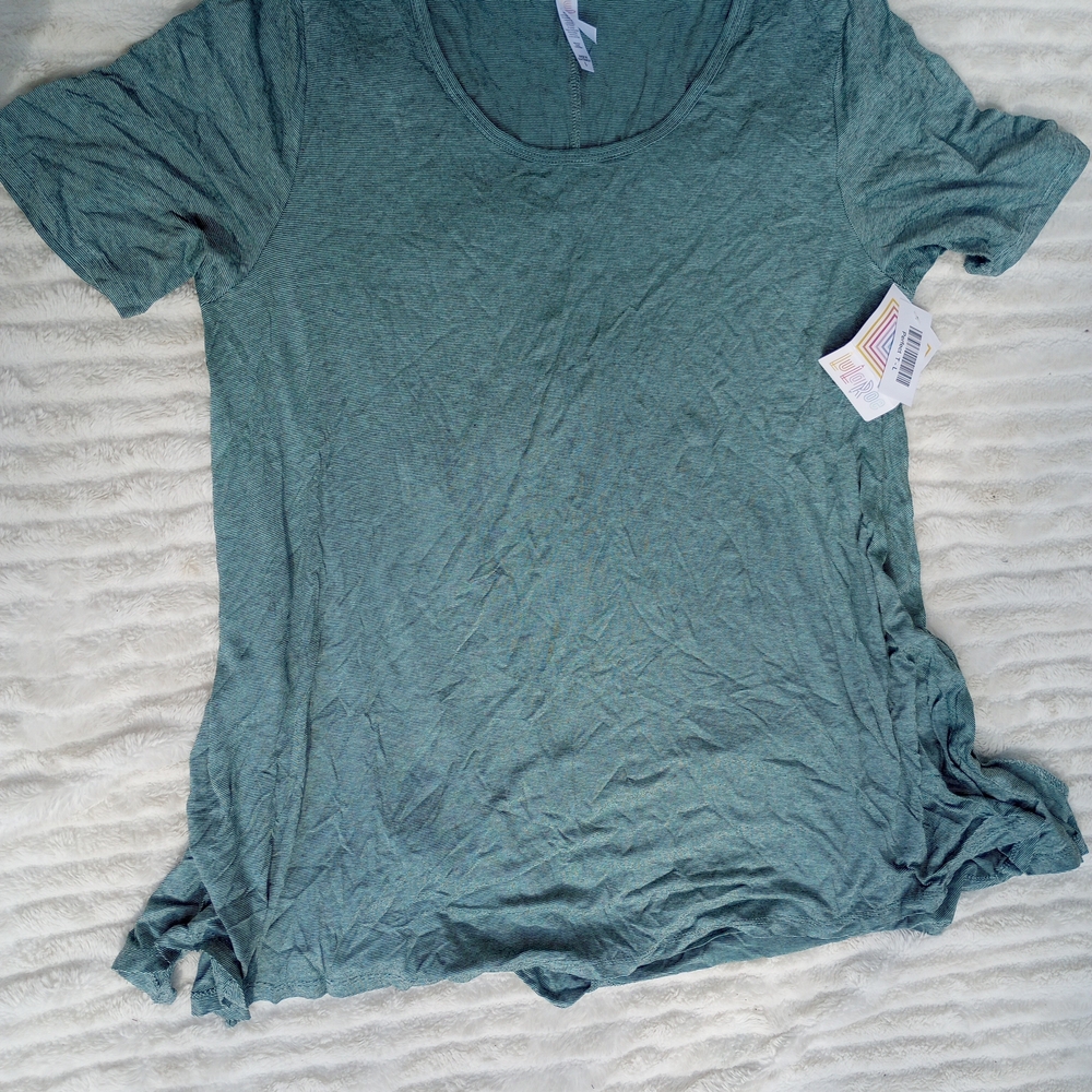 LuLaRoe Teal Short Sleeve Top